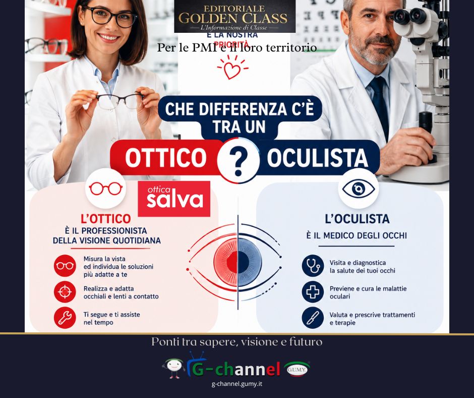 Che differenza c'è tra un ottico e un oculista?